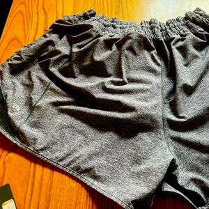 Lulu Lemon shorts. Just too big & too long. No wear or tear present